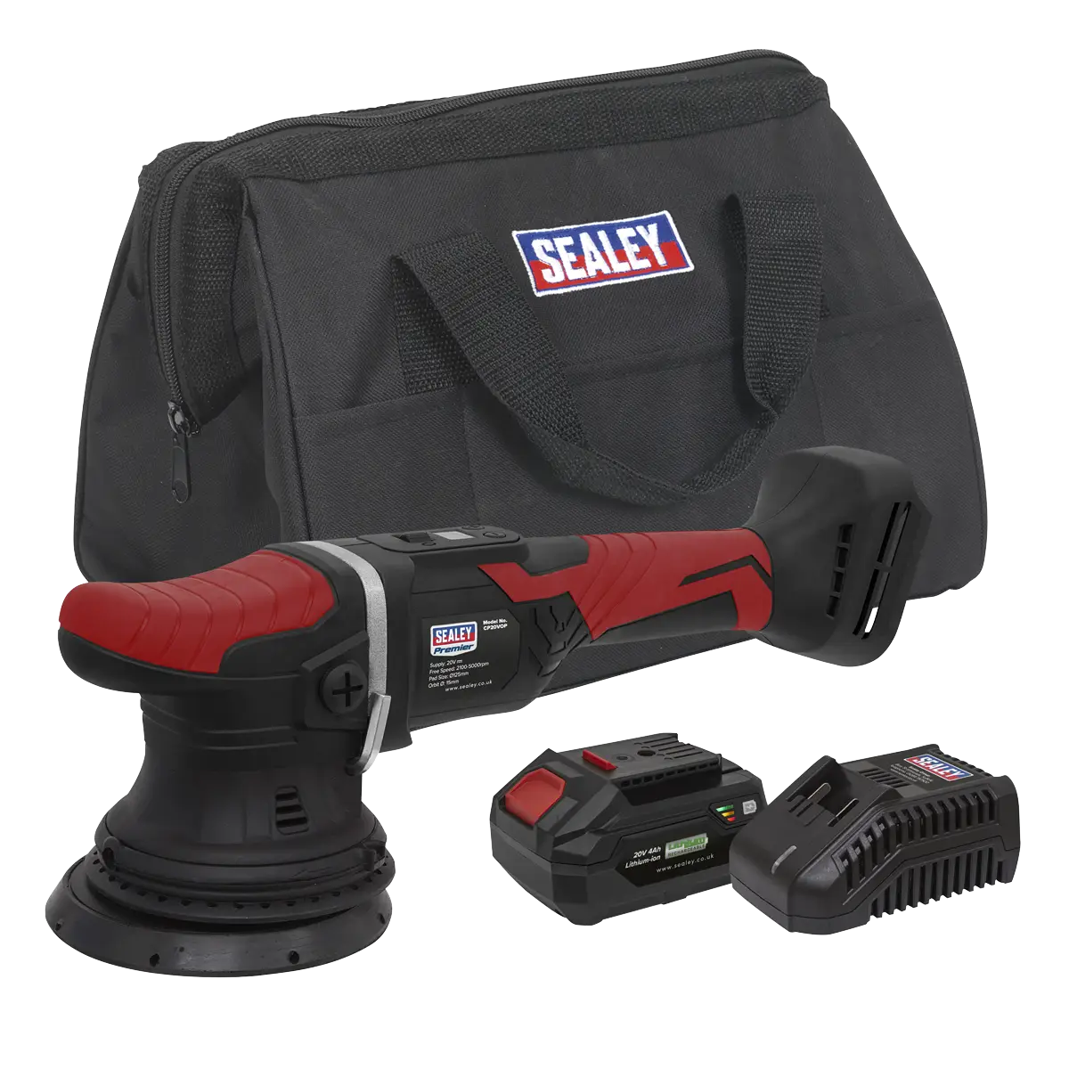 Premier SV20 Series 125mm Cordless Orbital Polisher Kit 20V 4Ah [CP20VOPKIT]