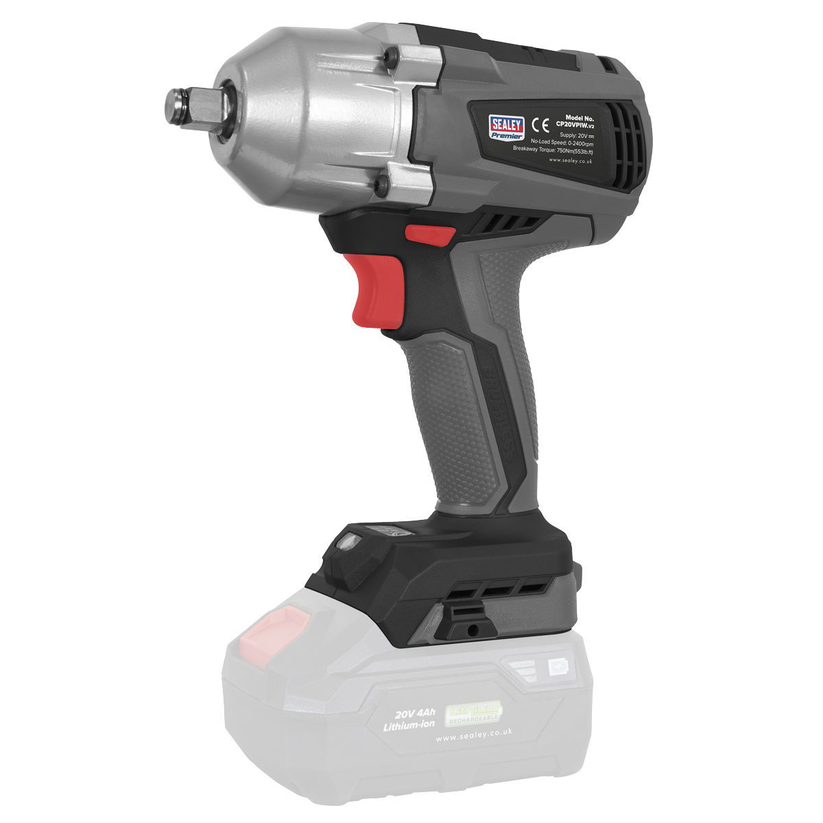 Premier SV20 Series 1/2"Sq Drive Brushless Cordless Impact Wrench 20V - Body Only [CP20VPIW]