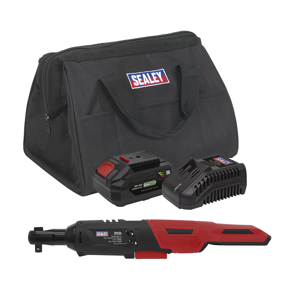 SV20 Series 3/8"Sq Drive Cordless Ratchet Wrench Kit 60Nm 20V 4Ah [CP20VRWKIT1]