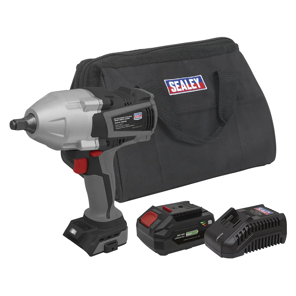 Premier SV20 Series 1/2"Sq Drive Impact Wrench Kit 20V 4Ah [CP20VXIWKIT]