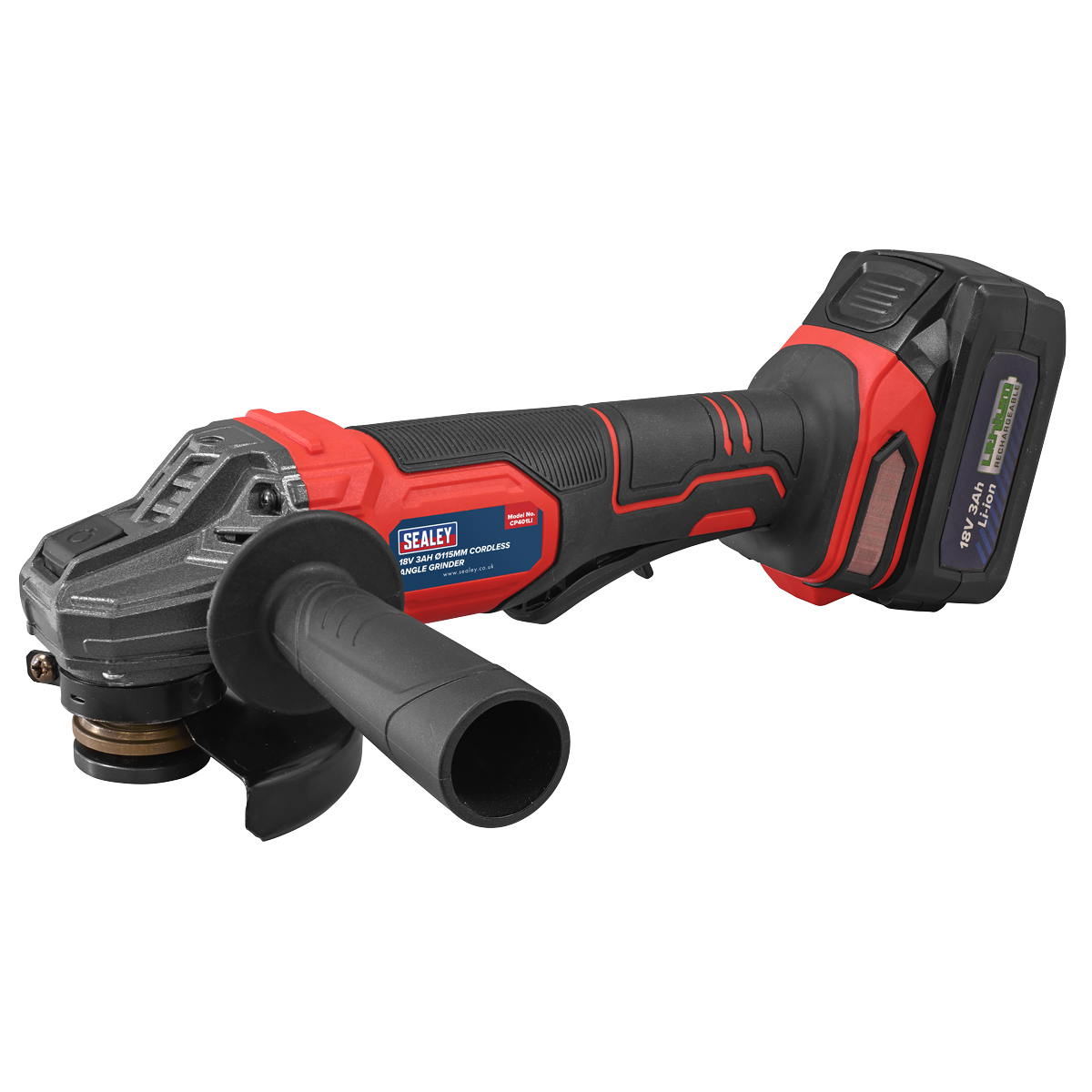 115mm Cordless Angle Grinder 18V 3Ah - Red [CP401LI]