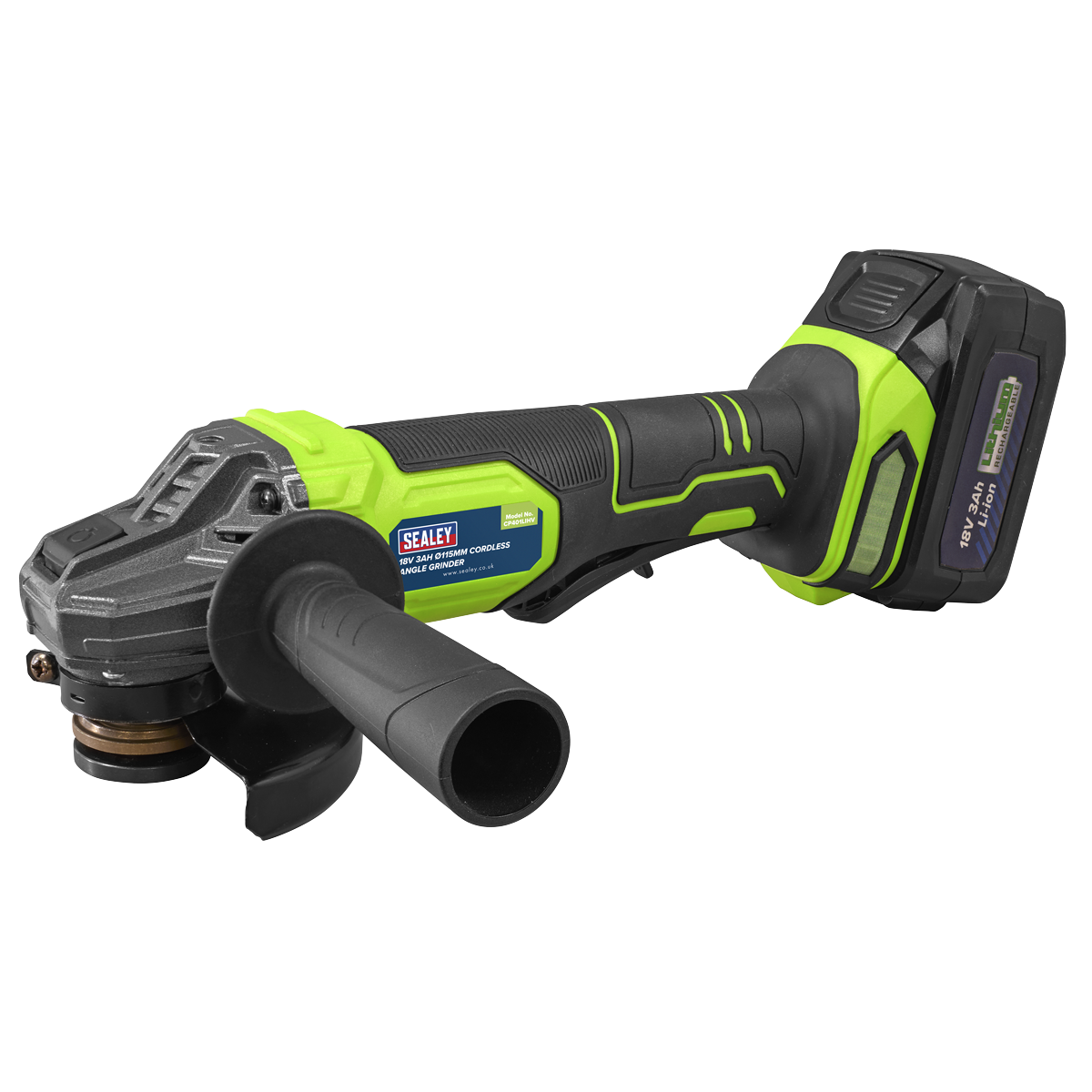 115mm Cordless Angle Grinder 18V 3Ah - Green [CP401LIHV]