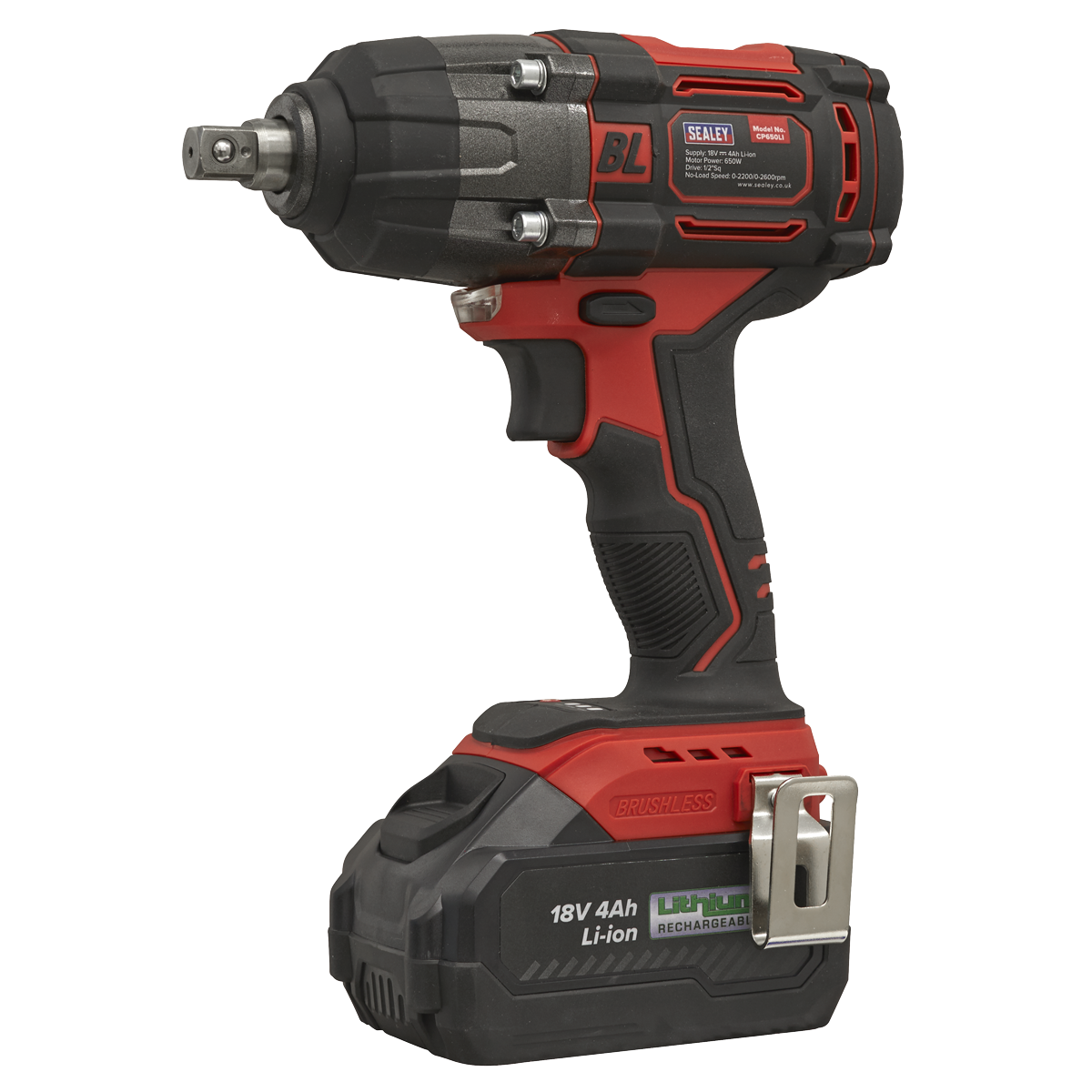 1/2"Sq Drive Cordless Brushless Impact Wrench 18V 4Ah [CP650LI]