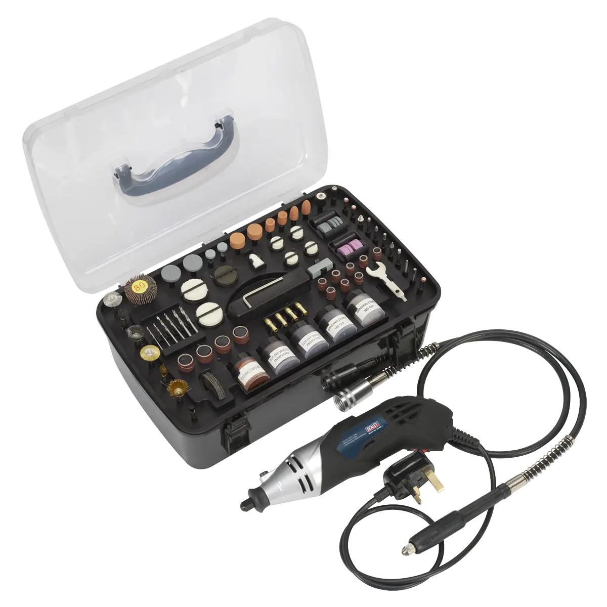 Multipurpose Rotary Tool & Engraver Kit 230V 219pc [E5188]