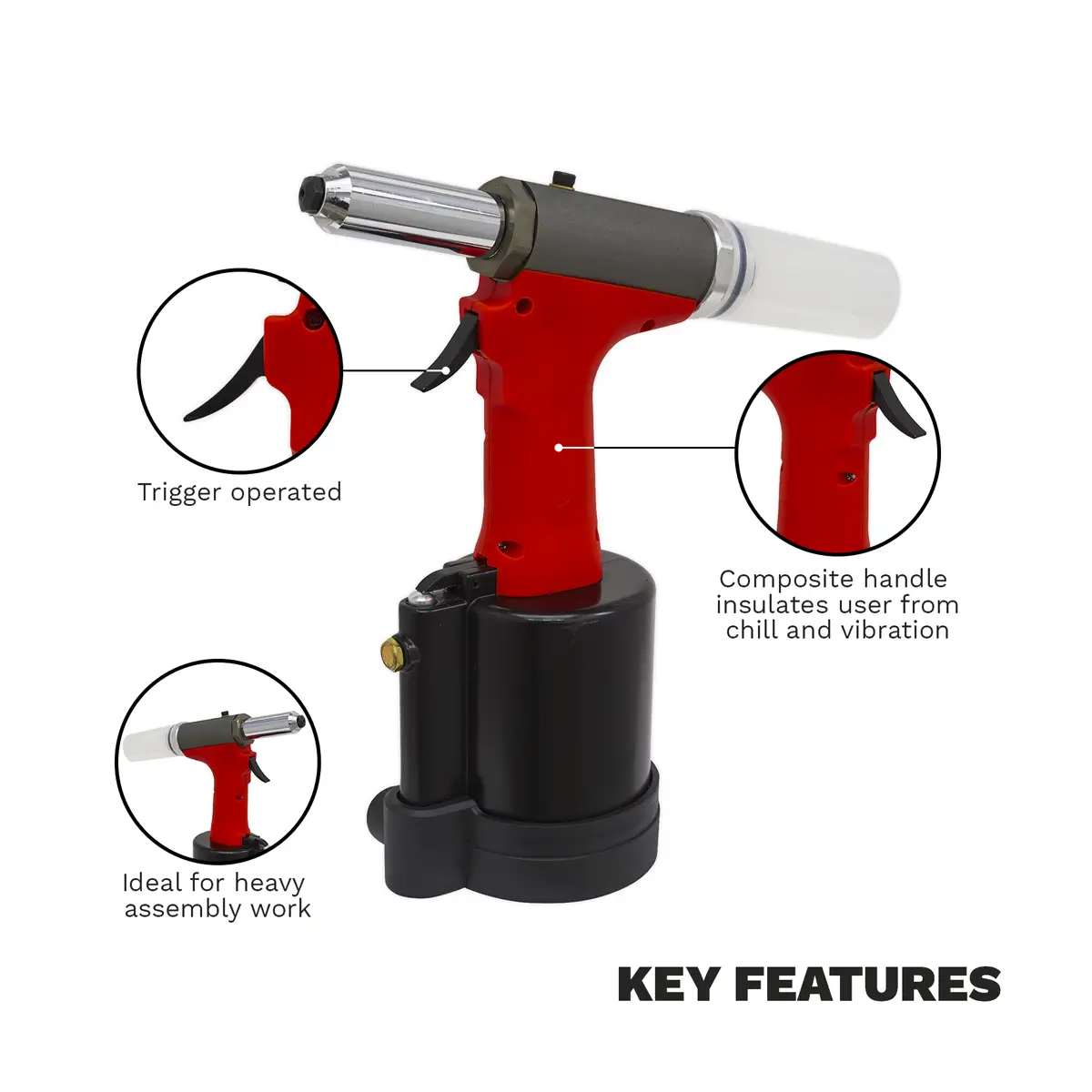 Generation Heavy-Duty Air/Hydraulic Riveter [GSA314]