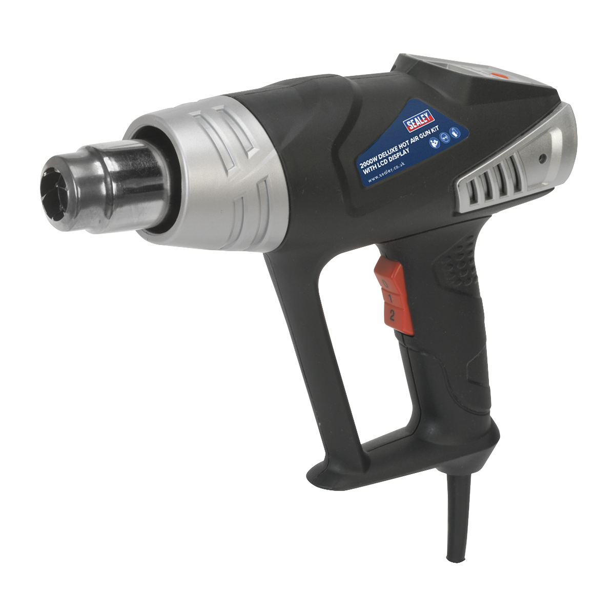 2000W Deluxe Heat Gun Kit with LCD Display 80-600°C [HS104K]