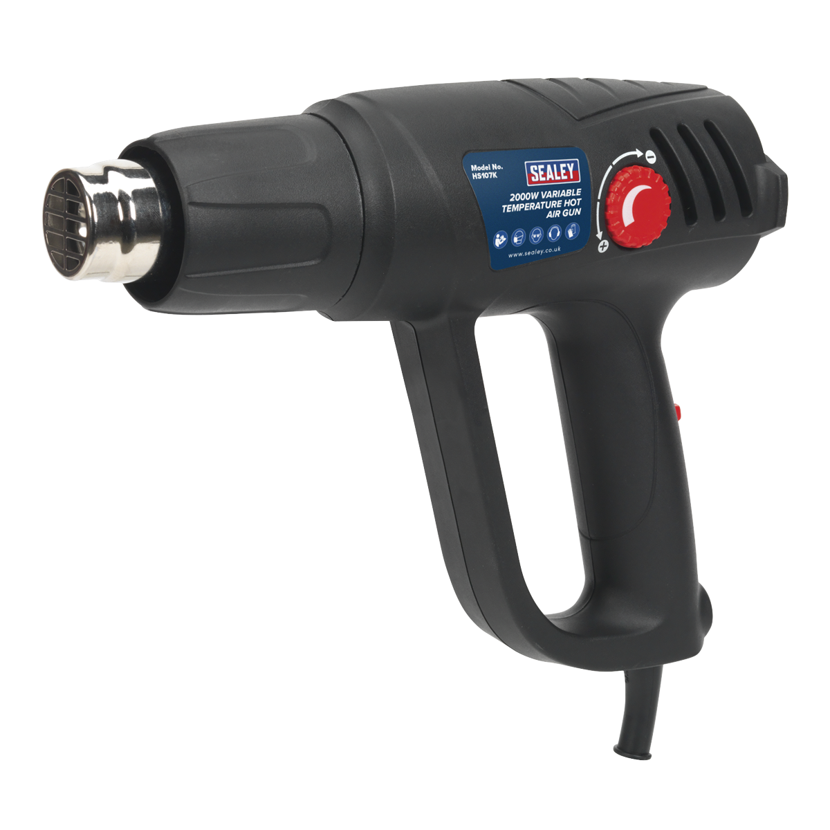 2000W Variable Temperature Heat Gun Kit 50-450°C/90-600°C [HS107K]