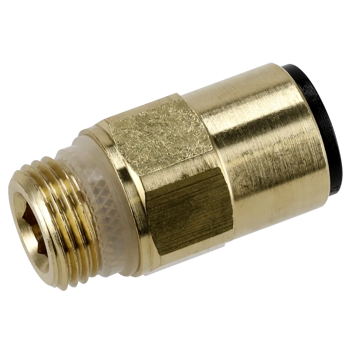 John Guest® Brass SuperThread Straight Adaptor 12mm x 3/8"BSP - Pack of 2 [JGBC1238]