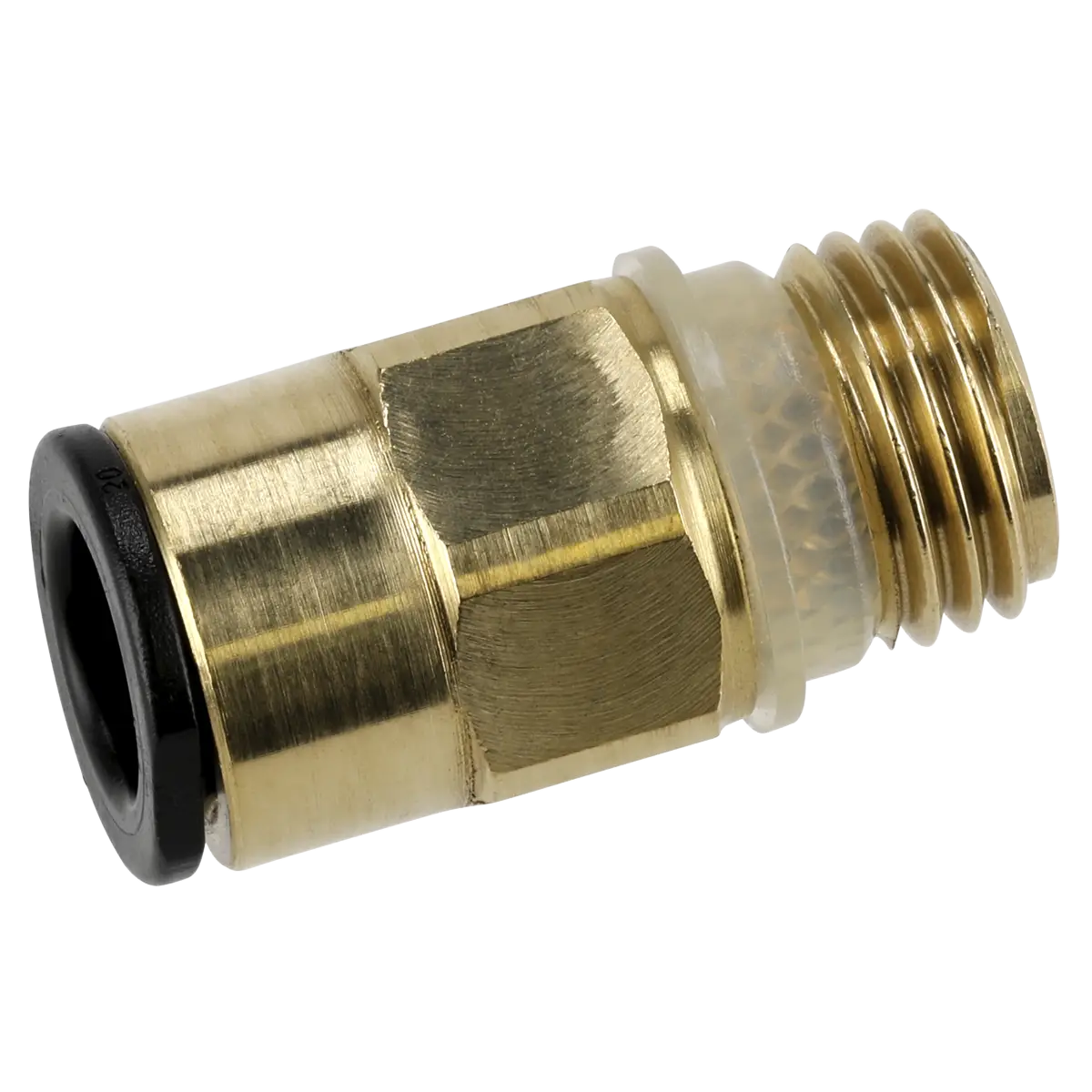 John Guest® Brass SuperThread Straight Adaptor 8mm x 1/4"BSP - Pack of 2 [JGBC814]
