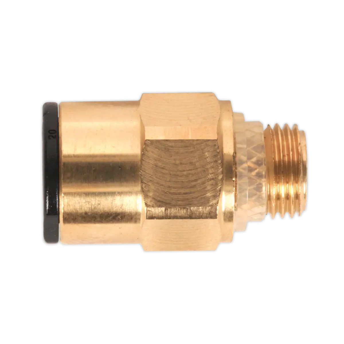 John Guest® Brass SuperThread Straight Adaptor 8mm x 1/8"BSP - Pack of 2 [JGBC818]