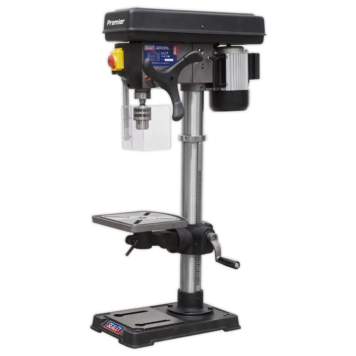 Premier Bench Mounting Pillar Drill 16-Speed 370W/230V [PDM125B]