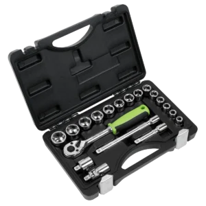 Siegen Socket Set 3/8"Sq Drive 19pc [S01235]