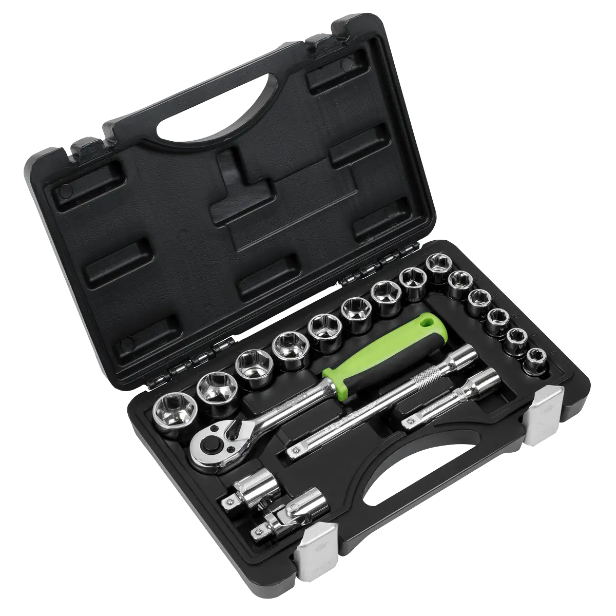 Siegen Socket Set 3/8"Sq Drive 19pc [S01235]