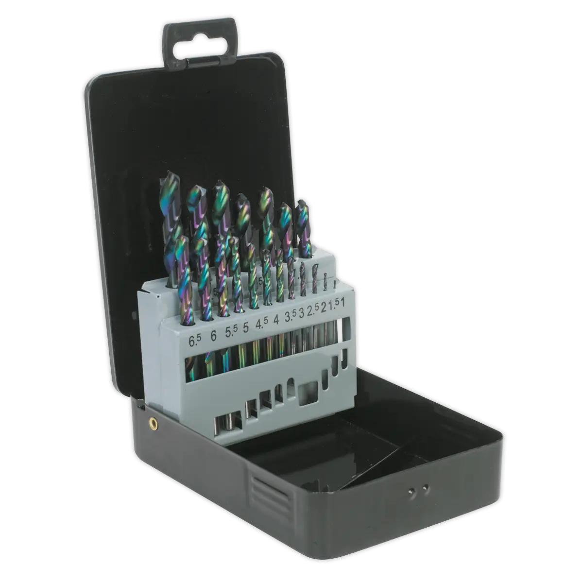 Siegen HSS Edge Ground Drill Bit Set 19pc - DIN 338 [S0868]