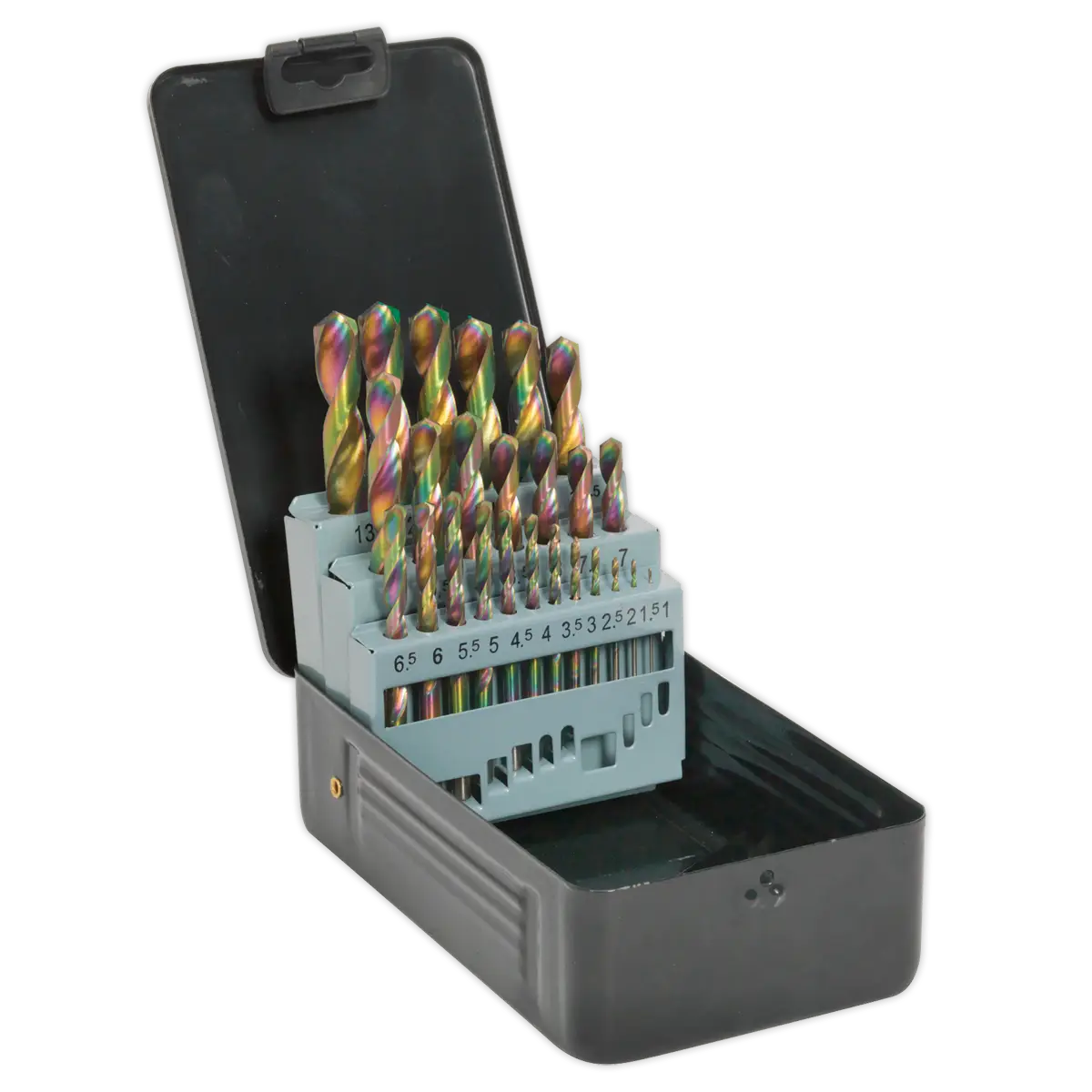 Siegen HSS Edge Ground Drill Bit Set 25pc - DIN 338 [S0938]