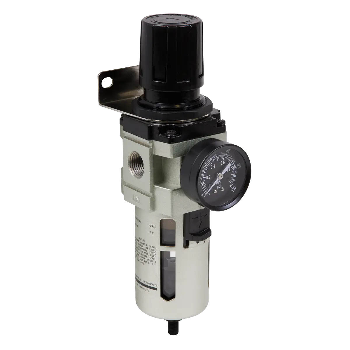 Auto Drain Air Filter/Regulator Max. Airflow 140cfm [SA206FRAD]