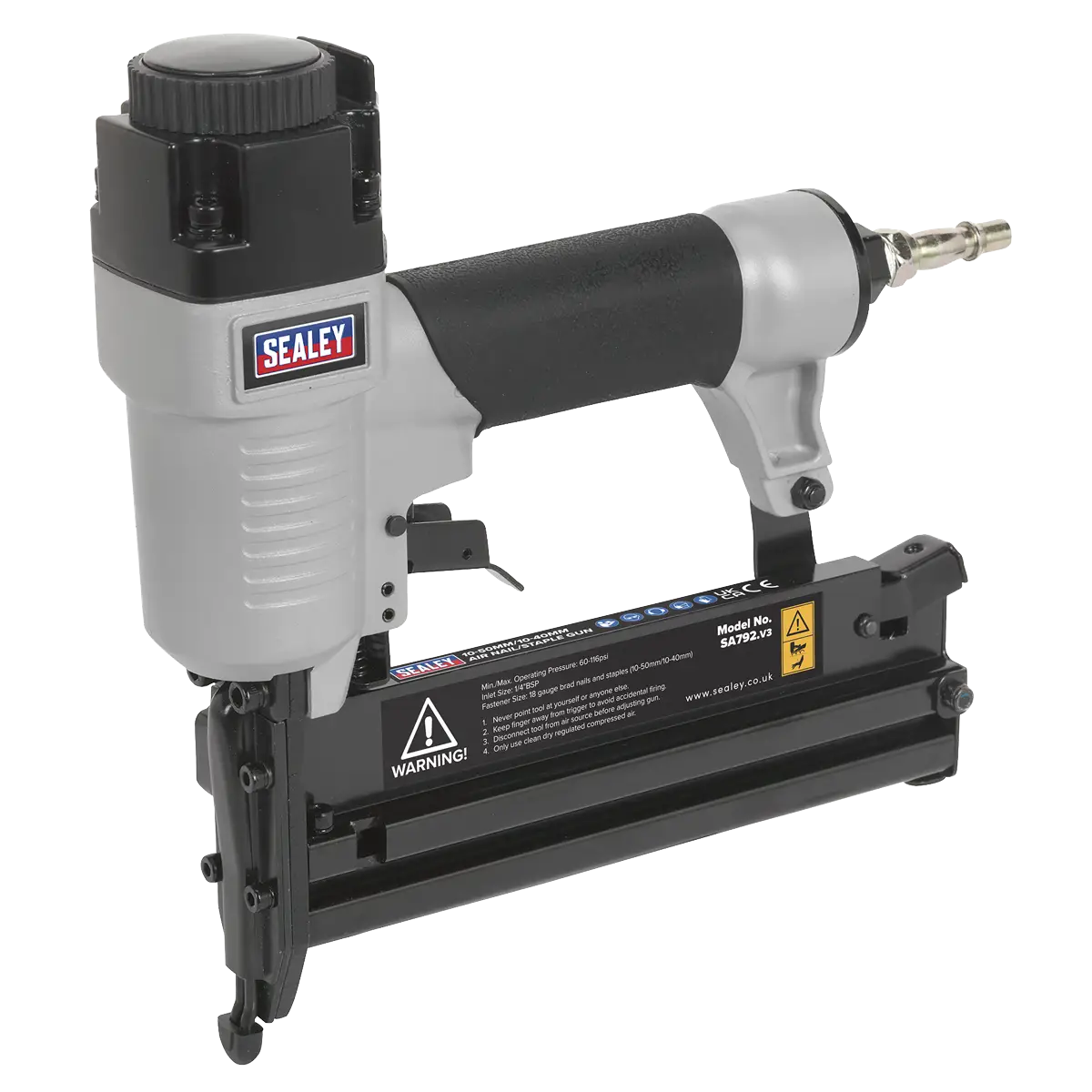 Air Nail/Staple Gun 10-50mm/10-40mm Capacity [SA792]