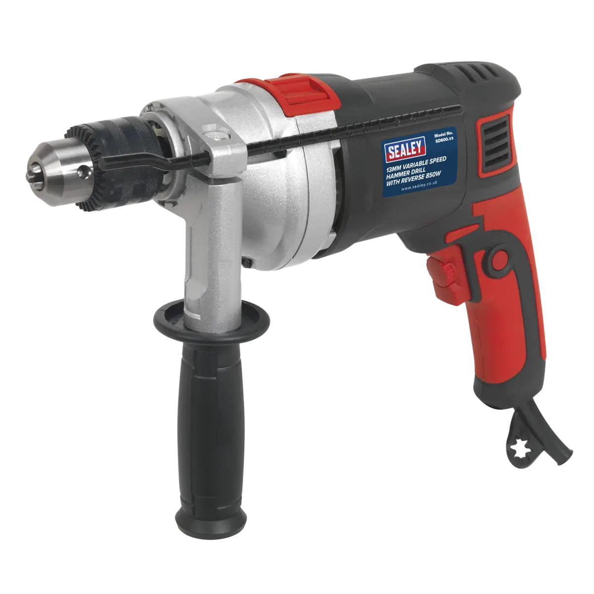 13mm Variable Speed Hammer Drill with Reverse 850W/230V [SD800]