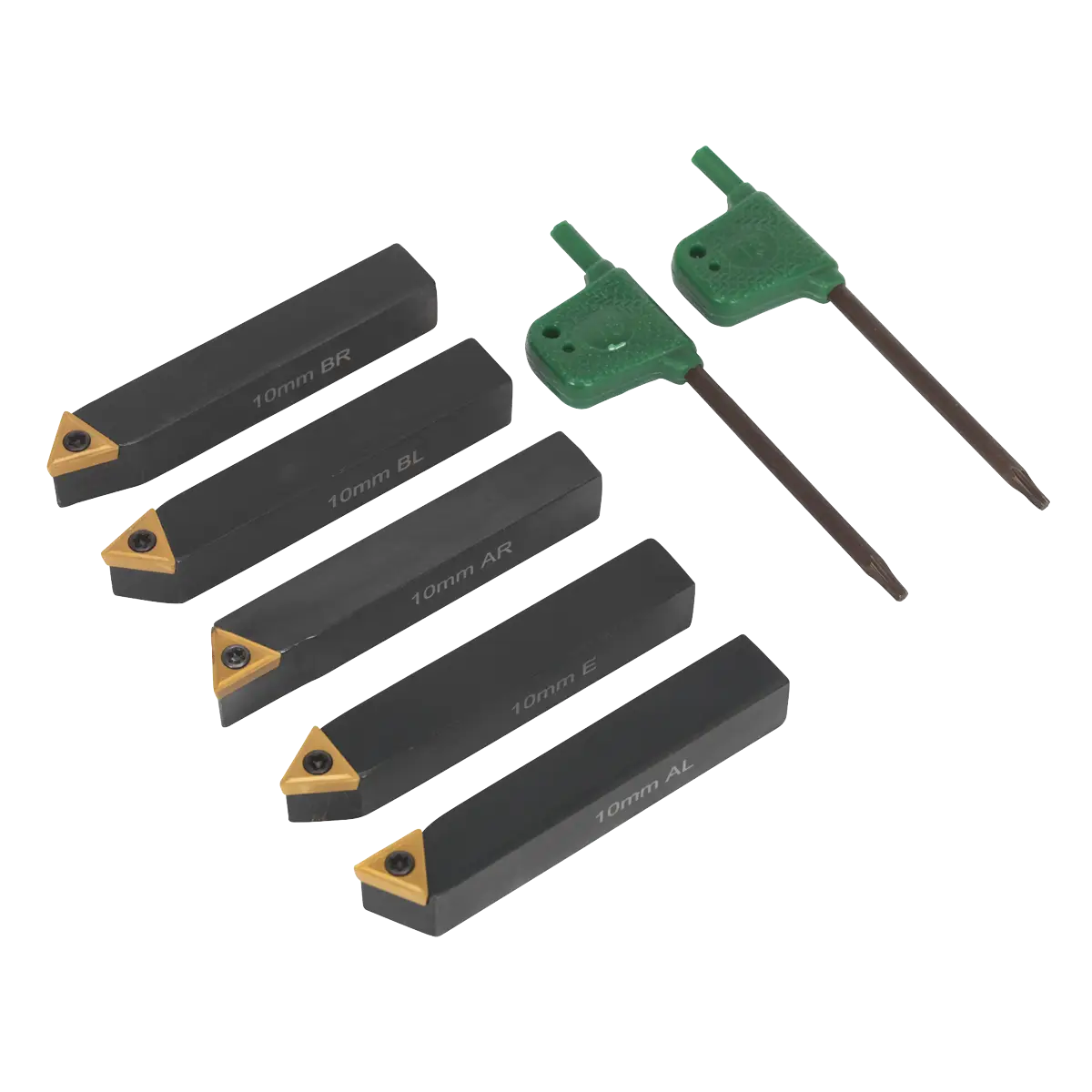 Indexable Lathe Turning Tool Set 10mm 5pc [SM3025CS1]