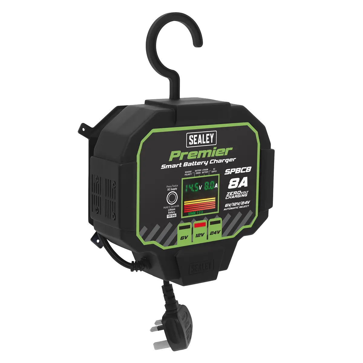 Premier Fully Automatic Battery Charger & Maintainer 8A [SPBC8]