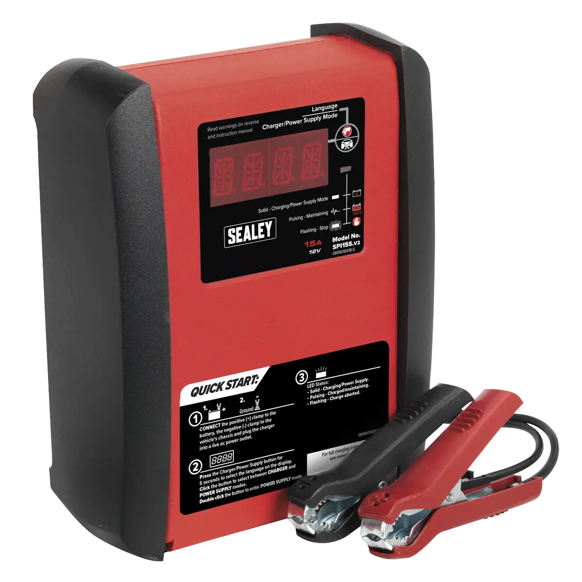 12V Intelligent Speed Charge Battery Charger/Maintainer 15A [SPI15S]