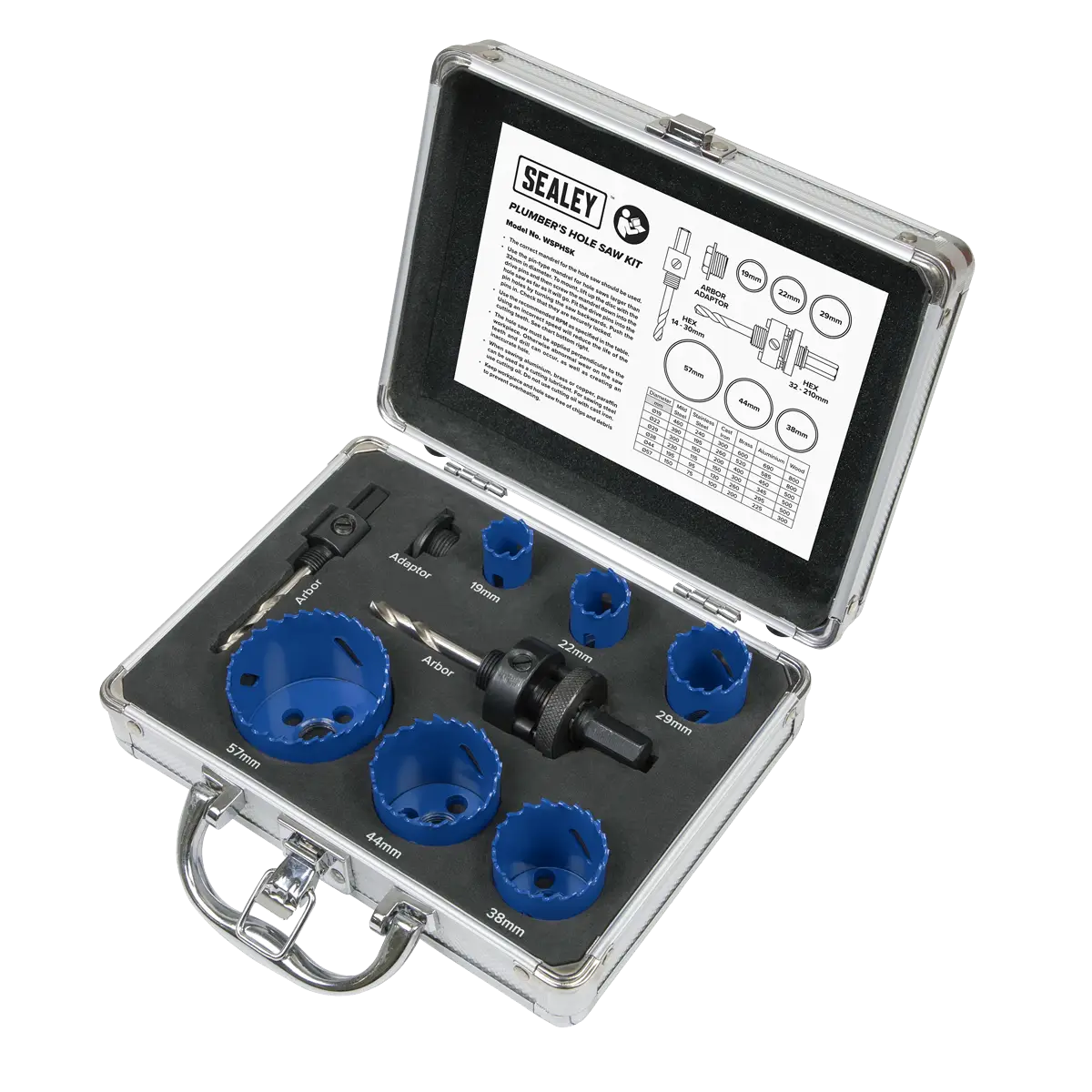 Plumber's Hole Saw Kit 9pc [WSPHSK]
