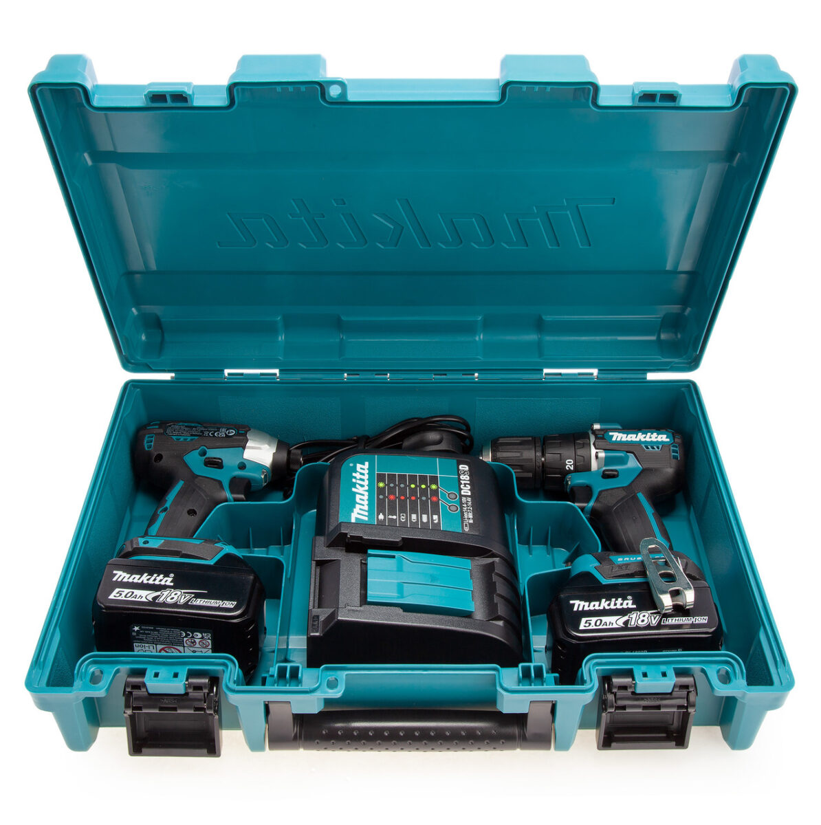Makita DLX2414ST 18V LXT 2 Piece Brushless Combo Kit (2 x 5.0Ah Batteries)