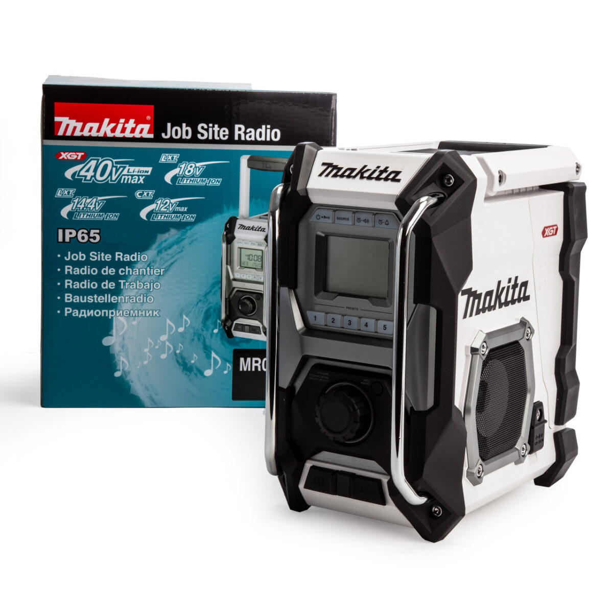 Makita MR001GZ01 CXT/LXT/XGT AM/FM Job Site Radio White (Body Only)