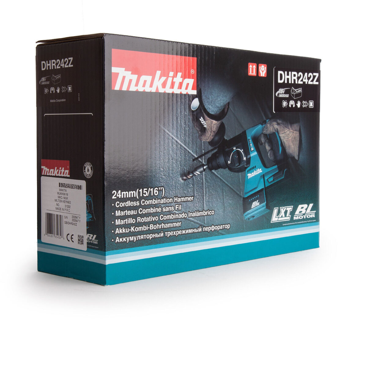 Makita DHR242Z 18V LXT Brushless SDS+ Rotary Hammer Drill (Body Only)