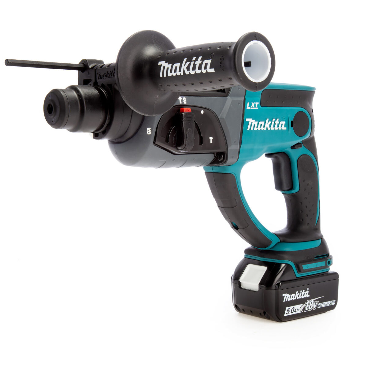 Makita DHR202RTJ 18V LXT SDS+ Rotary Hammer Drill (2 x 5.0Ah Batteries) in Makpac Case