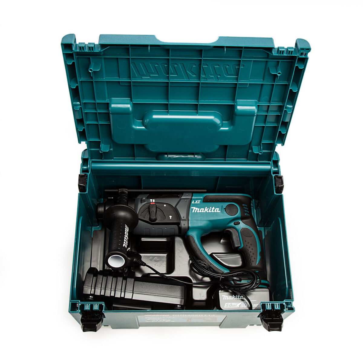 Makita DHR202RT1J 18V LXT SDS+ Rotary Hammer Drill (1 x 5.0Ah Batteries)