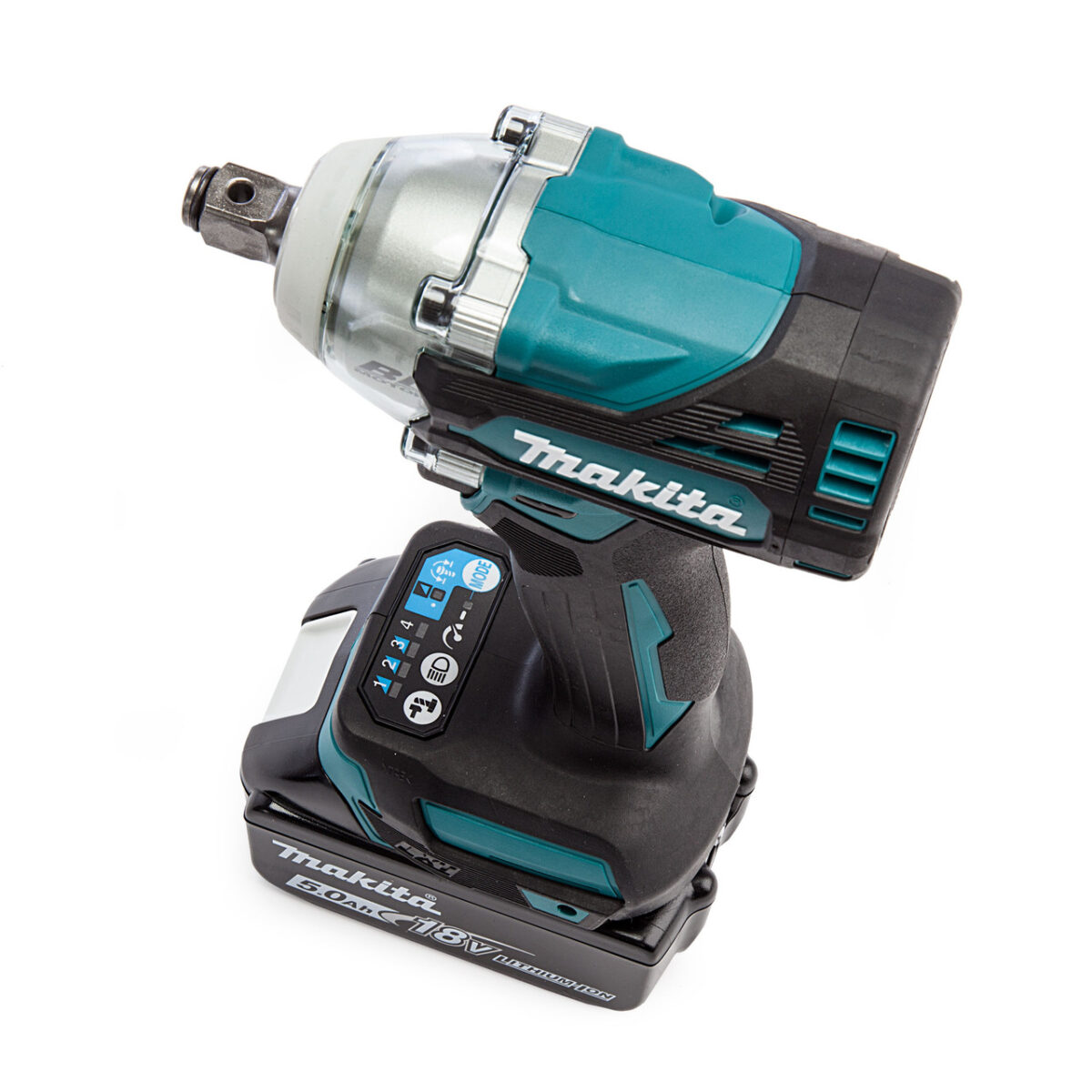 Makita DTW300TX2 18V LXT 1/2" Brushless Impact Wrench (2 x 5.0Ah Batteries)