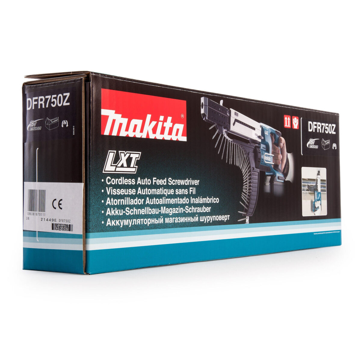 Makita DFR750Z 18V LXT Auto-Feed Screwdriver (Body Only)