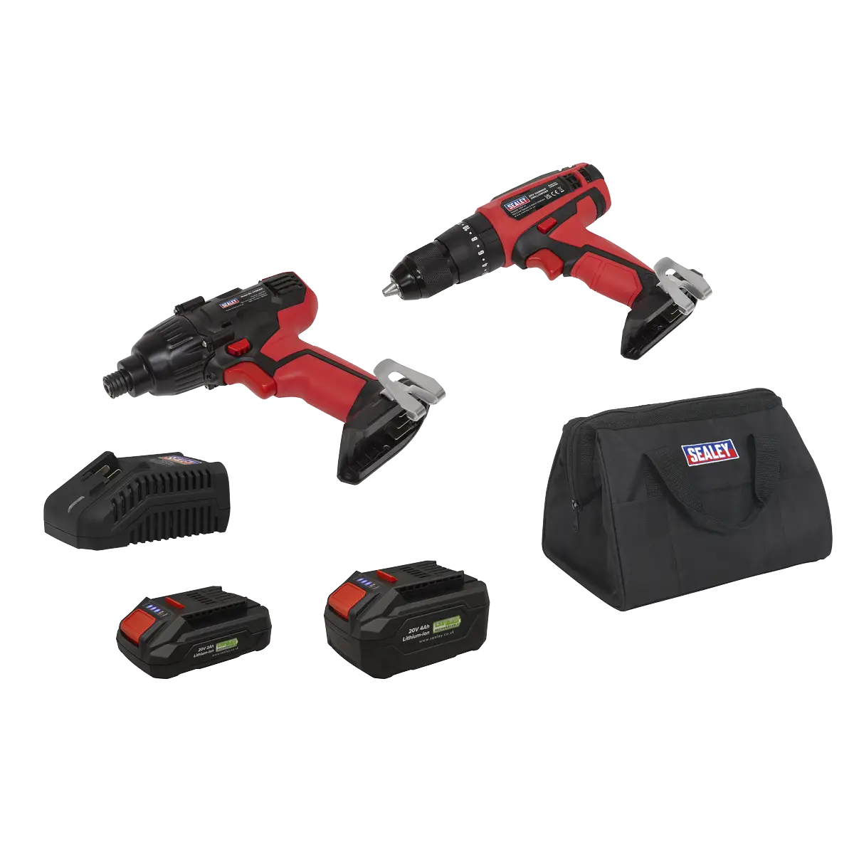 2 x SV20 Series Cordless Power EU Tool Kit 20V Euro Plug - 2 Batteries [CP20VDDCOMBOEU]