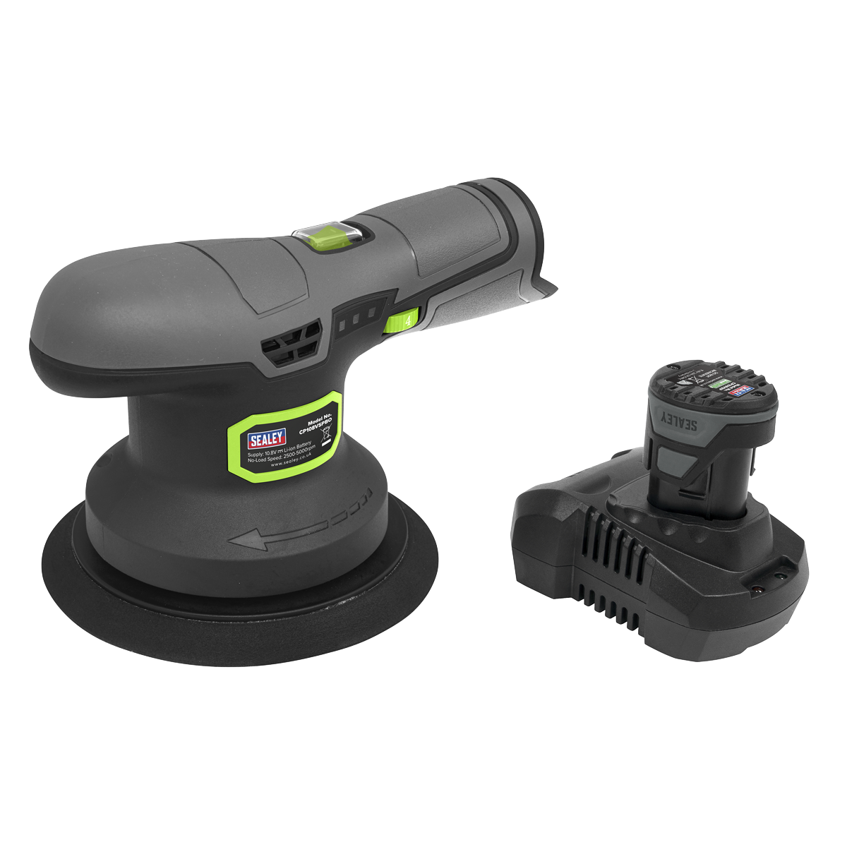 SV10.8 Series 150mm Cordless Dual Action Sander/Polisher Kit 10.8V 2Ah - Euro Plug