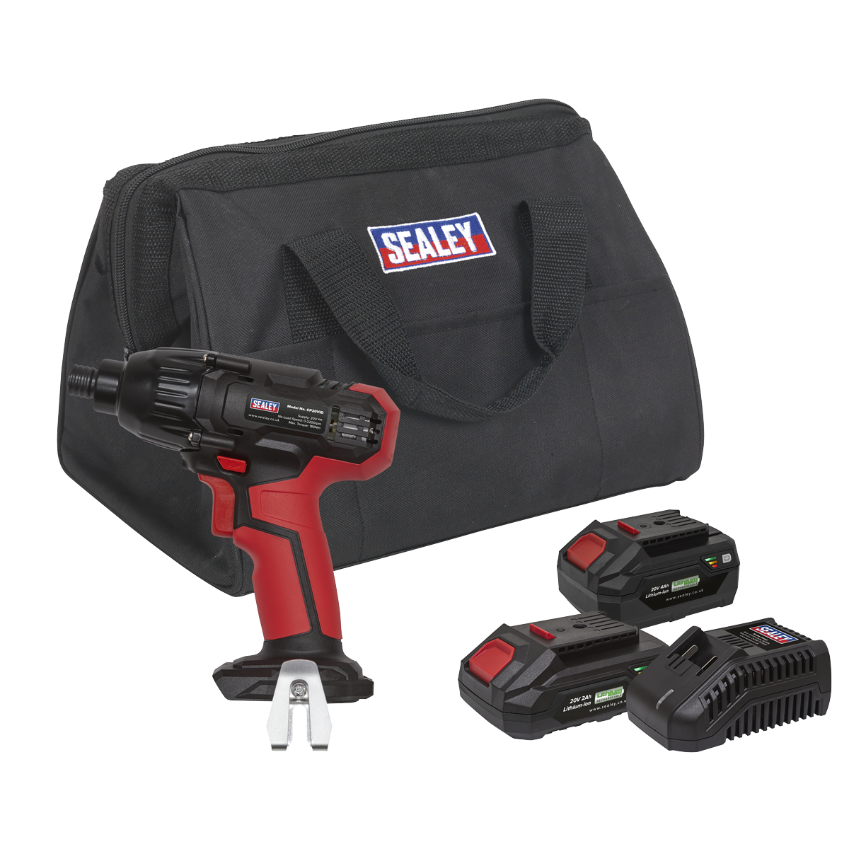 SV20 Series 1/4"Hex Drive Cordless Impact Driver 20V - 2 Batteries & Euro Plug