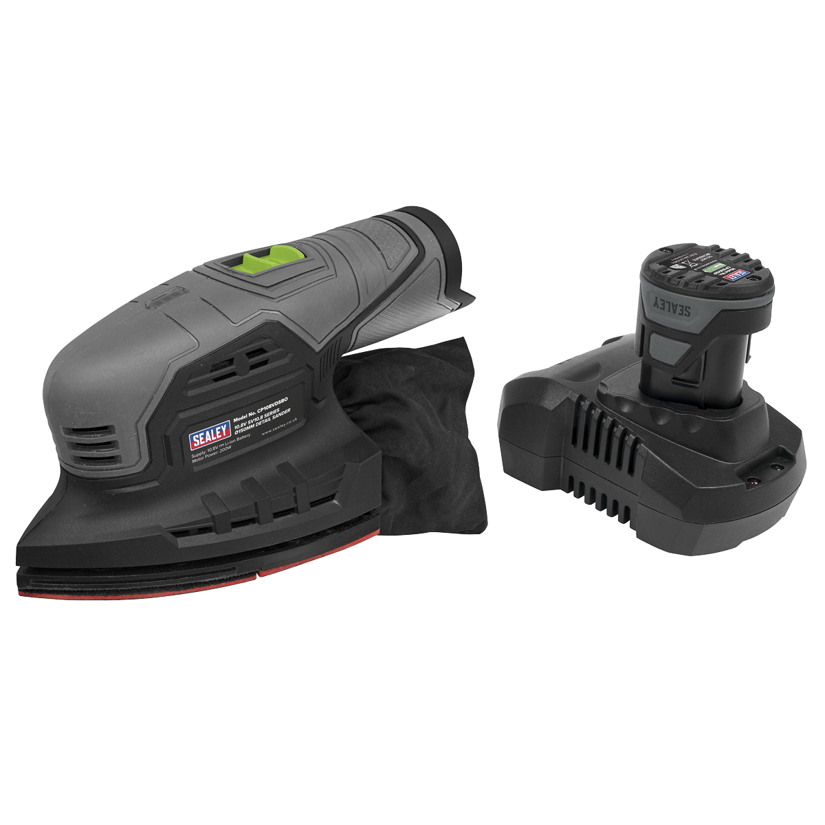 SV10.8 Series 150mm Cordless Detail Sander Kit 10.8V 2Ah - Euro Plug