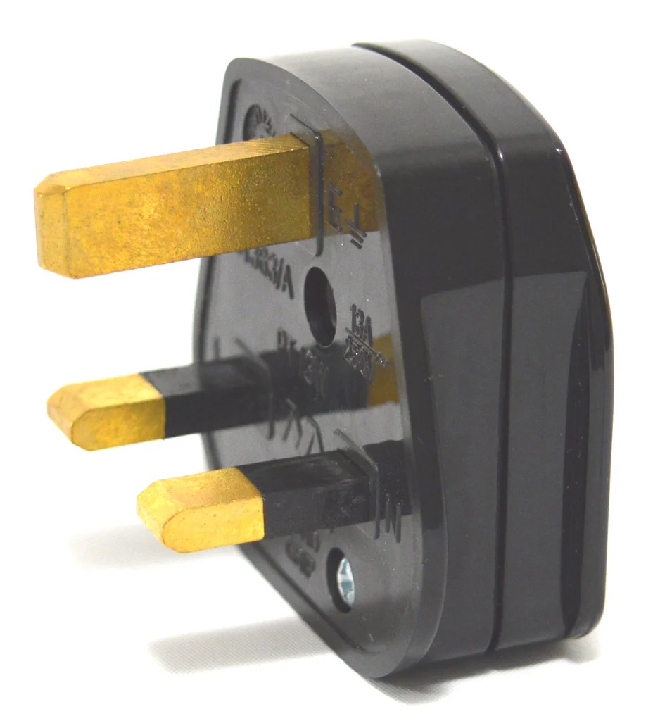Nylon Plug 13A 240V - Black