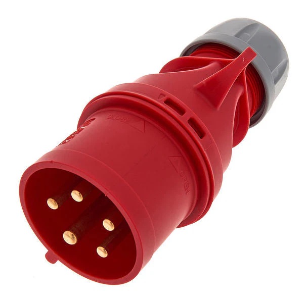 32A 415V 5Pin IP44 Red Plug