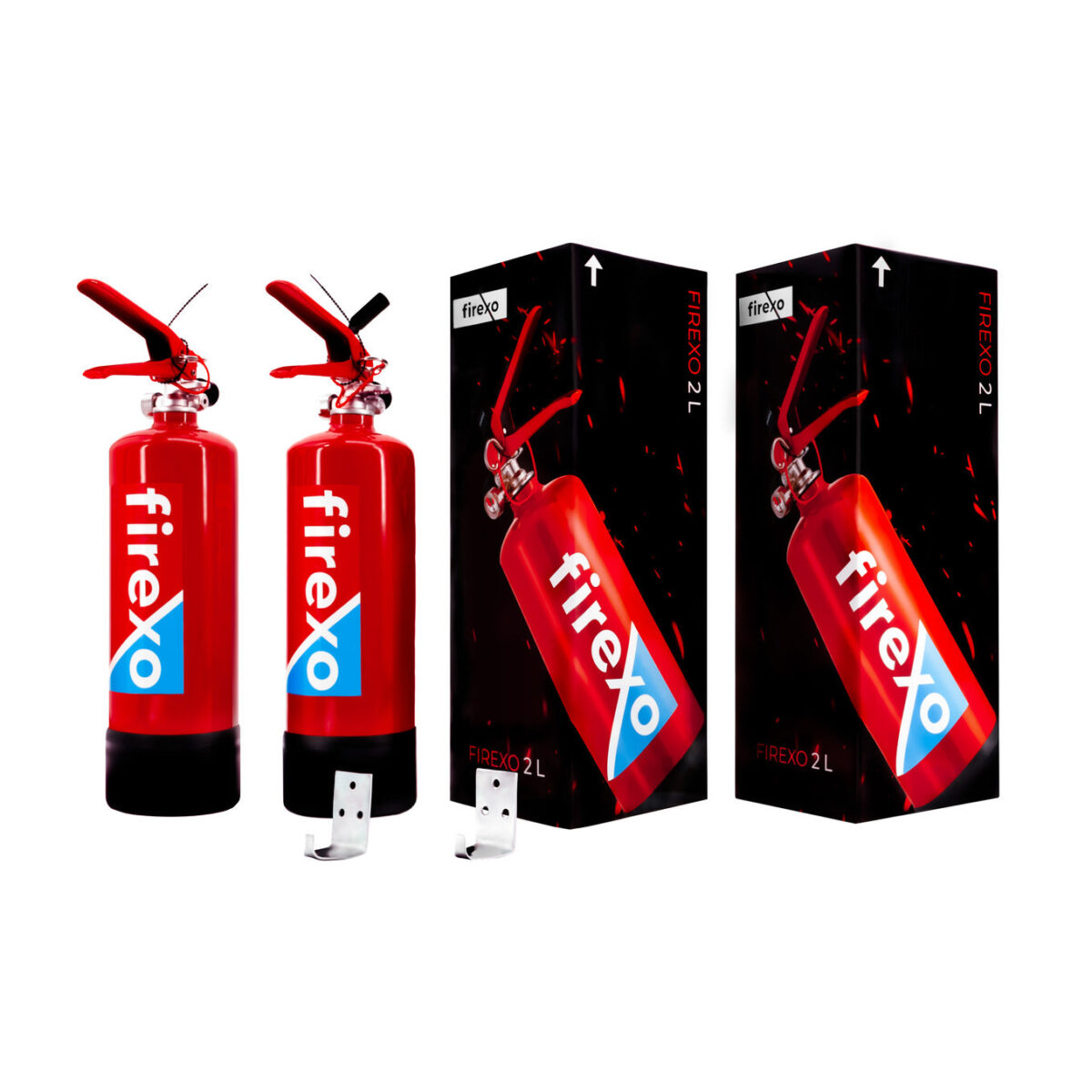 Firexo 2 Litre Extinguishers - Duo Pack | FX-7432393720000
