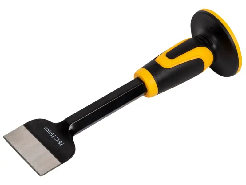 Electrician's Bolster with Hand Guard 76 x 279mm (3 x 11in) 19mm Shank | ROU31990