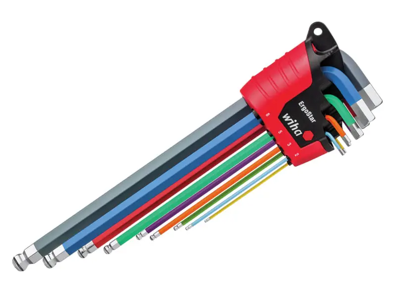 ErgoStar MagicRingยฎ Colour Hex Ball End L-key Set, 9 Piece | WHA43850