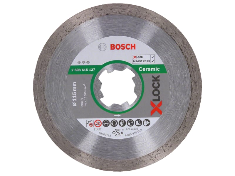 X-LOCK Standard for Ceramic Diamond Cutting Disc 115 x 22.23mm | BPA608615137