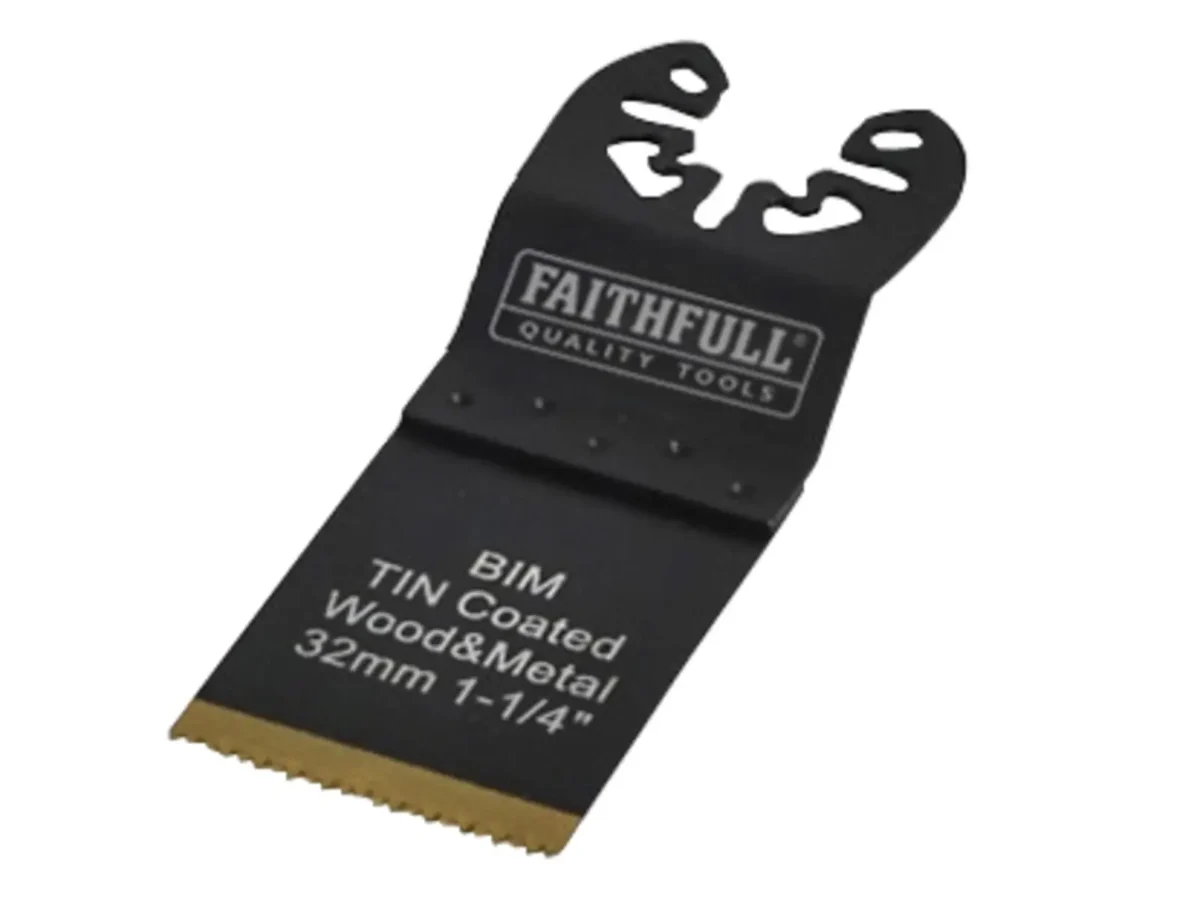 Multi-Functional Tool Bi-Metal Flush Cut TiN Coated Blade 32mm | FAIMFBM32