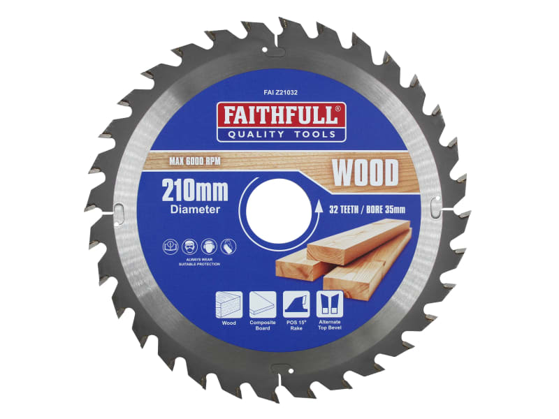 TCT Circular Saw Blade 210 x 35mm x 32T POS | FAIZ21032