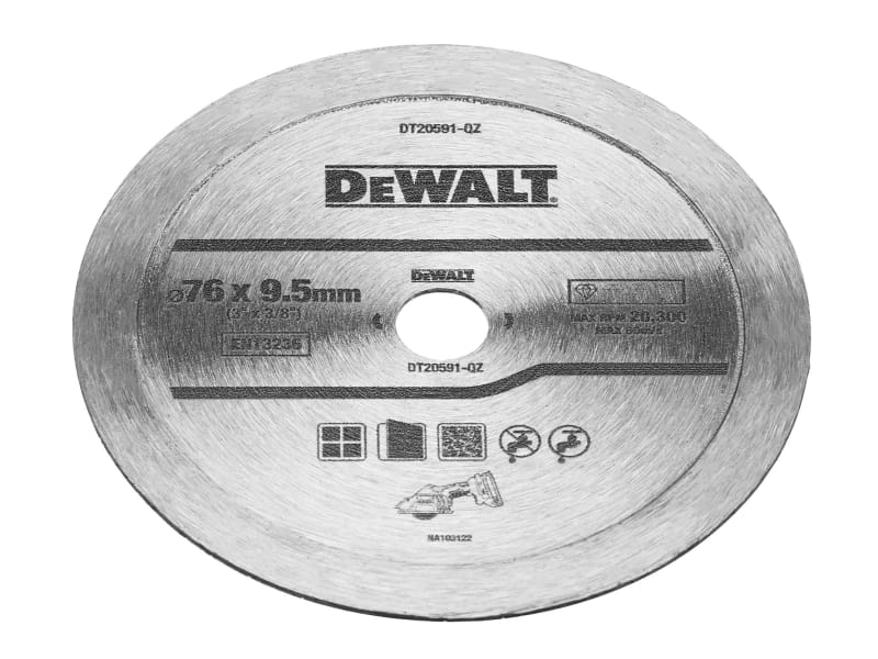 DT20591 Diamond Tile Blade 76mm | DEWDT20591QZ