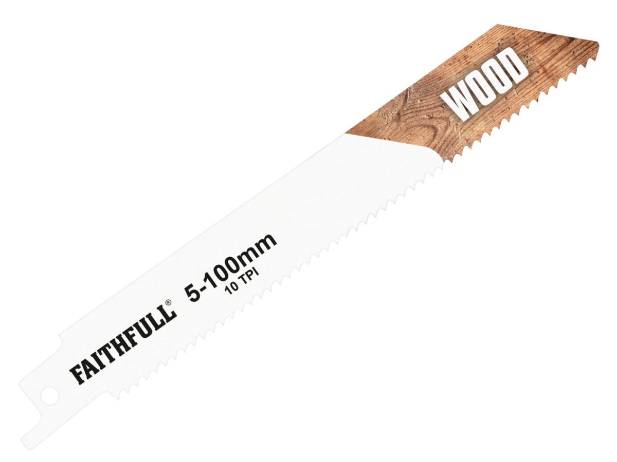 S811H Sabre Saw Blade Wood 150mm 10 TPI (Pack 5) | FAISBS811H