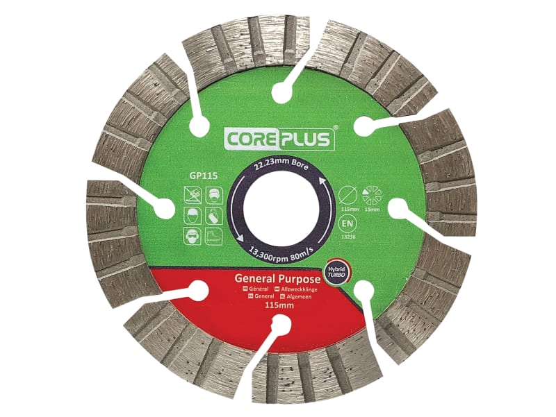 GP115 General-Purpose Hybrid Turbo Diamond Blade 115mm | CORDBGP115