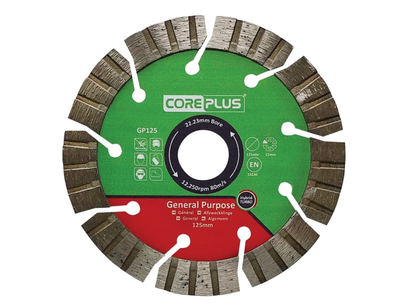 GP125 General-Purpose Hybrid Turbo Diamond Blade 125mm | CORDBGP125