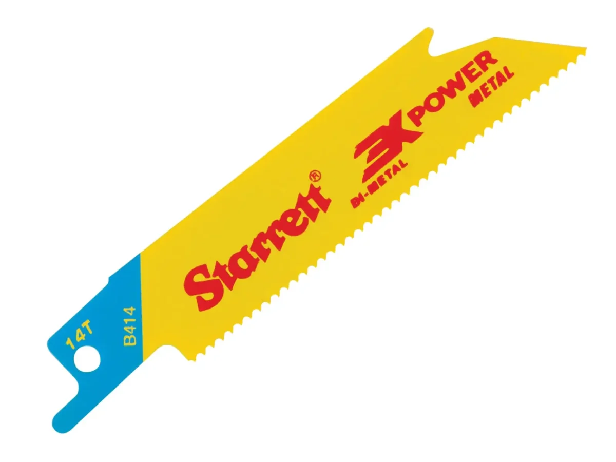 B414-5 Bi-Metal Reciprocating Blade, Metal Straight 100mm 14 TPI (Pack 5) | STRB4145